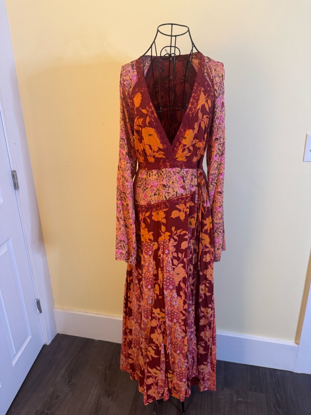 NWOT Free People Tilda Wrap Dress Size Large - Picture 6 of 13